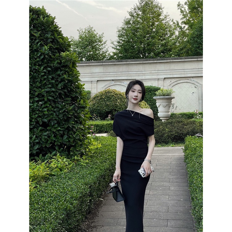 ĐẦM MIDI BODY LỆCH VAI 2M