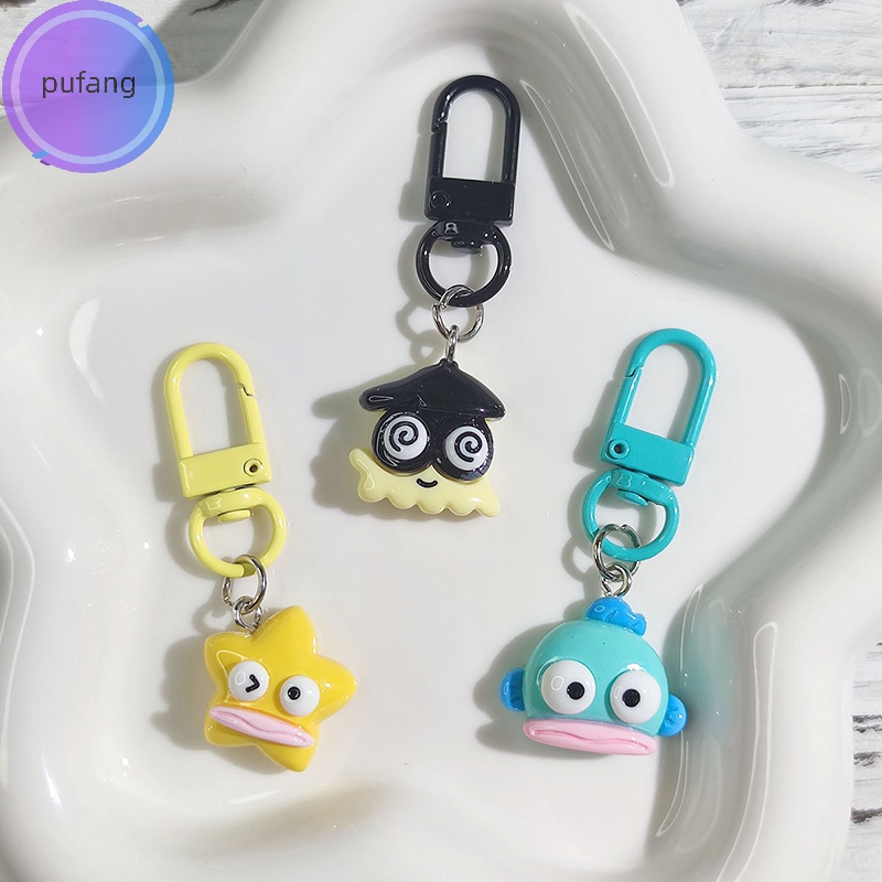 Pufang Móc Khóa resin Hình Hoạt Hình Đáng Yêu Cho Cặp Đôi / Trẻ Em vn