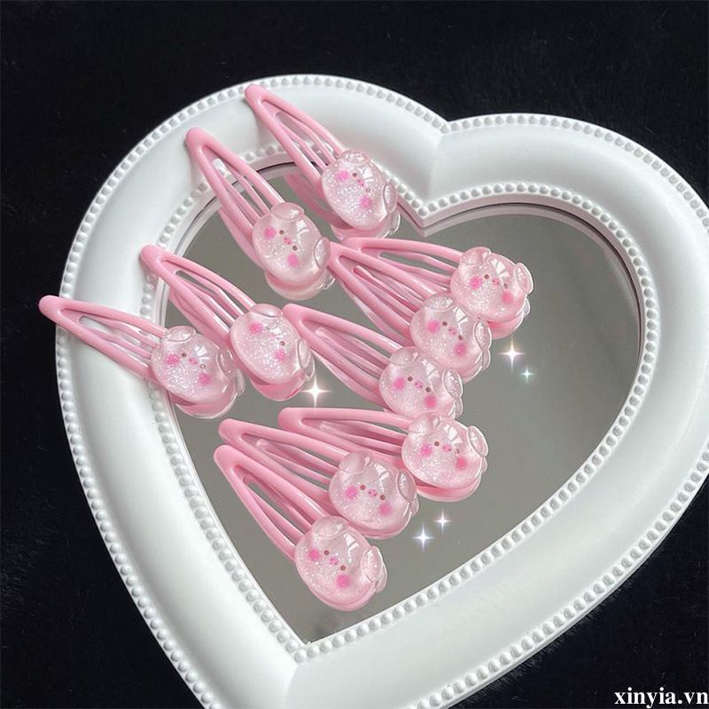 🌺🌺Kẹp Tóc Trong Suốt Hình Heo Hoạt Hình Dễ Thương Cho Nữ