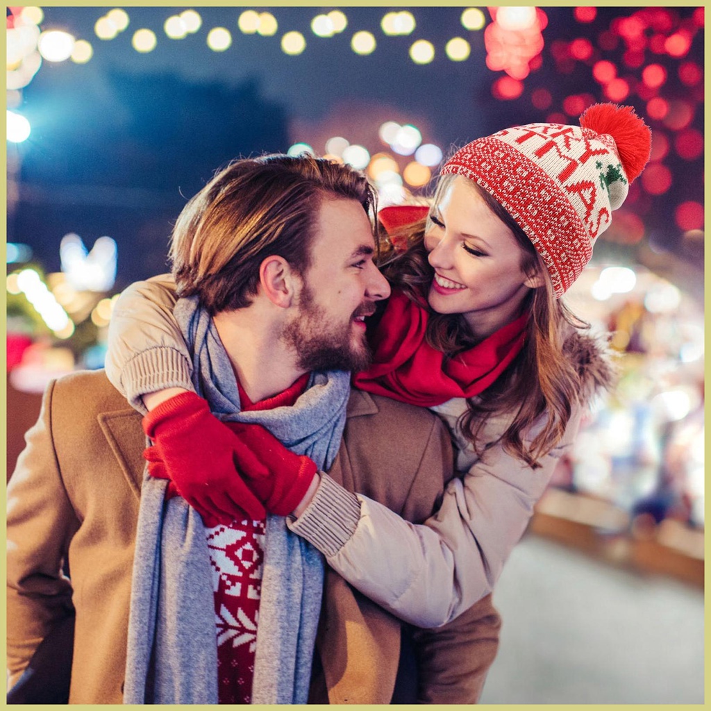 Mũ beanie Trùm Đầu Thoải Mái Phong Cách Giáng Sinh