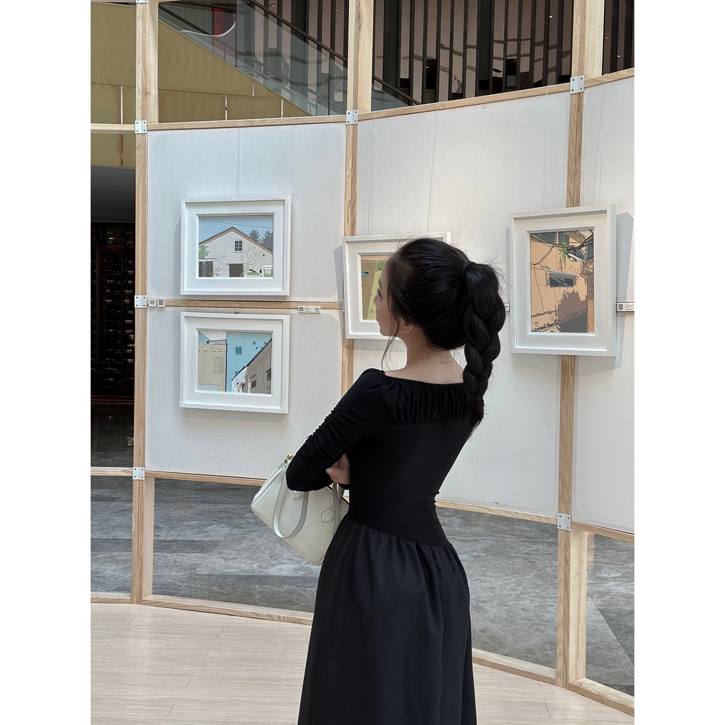 ĐẦM WALNUT TRỄ VAI - H05214