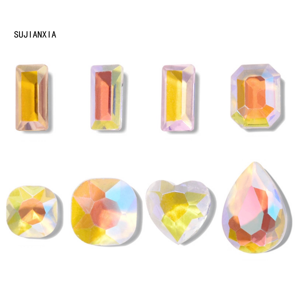 Giày Thể Thao sujianxia sujianxia Năng Động Hợp Thời Trang| Set 20 Viên Đá 3d Nhiều Màu Đính Móng Tay