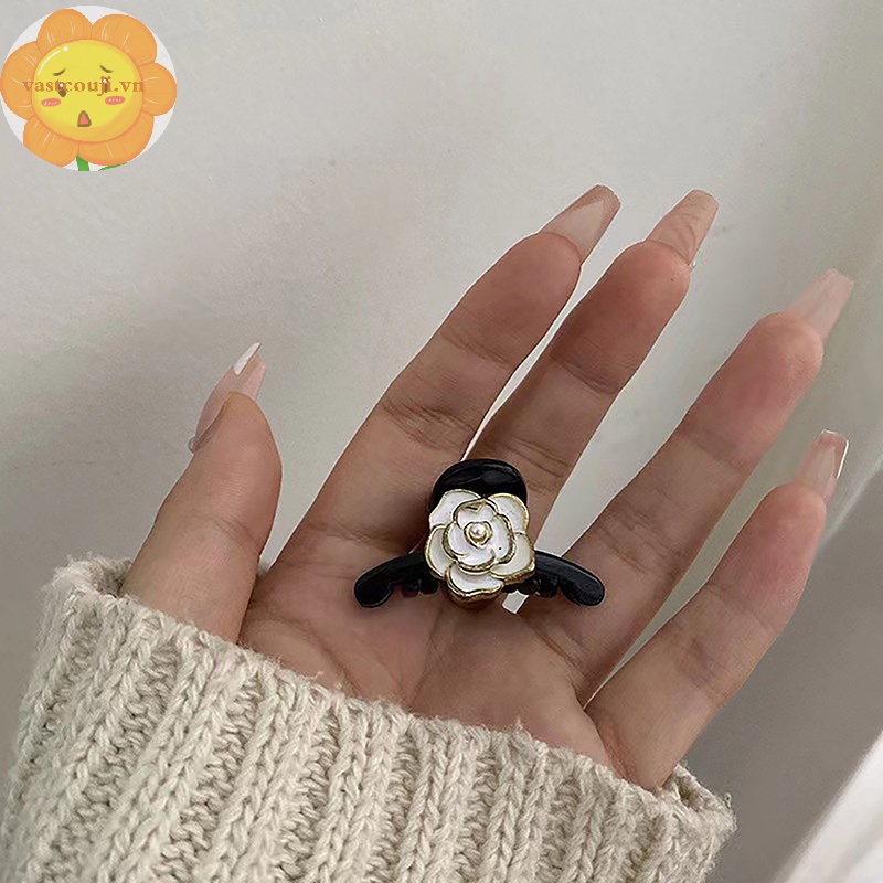 Vastji Kẹp Tóc Hình Hoa Trà Phong Cách retro Cho Nữ vn
