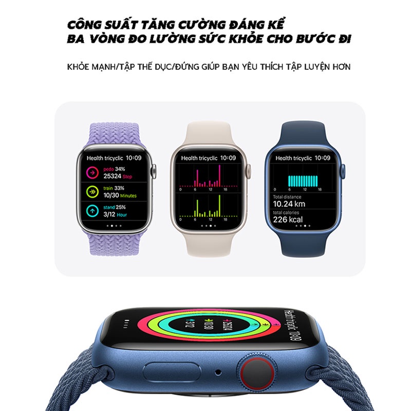 Đồng hồ thông minh T700s, Smartwatch Nghe gọi, Theo dõi Sức khỏe, Nhận thông báo dùng cho Nam nữ- BH 12 Thán