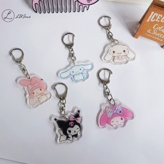 Luna Móc Khóa acrylic Hình Cún Hồng Hạc / melody Dễ Thương