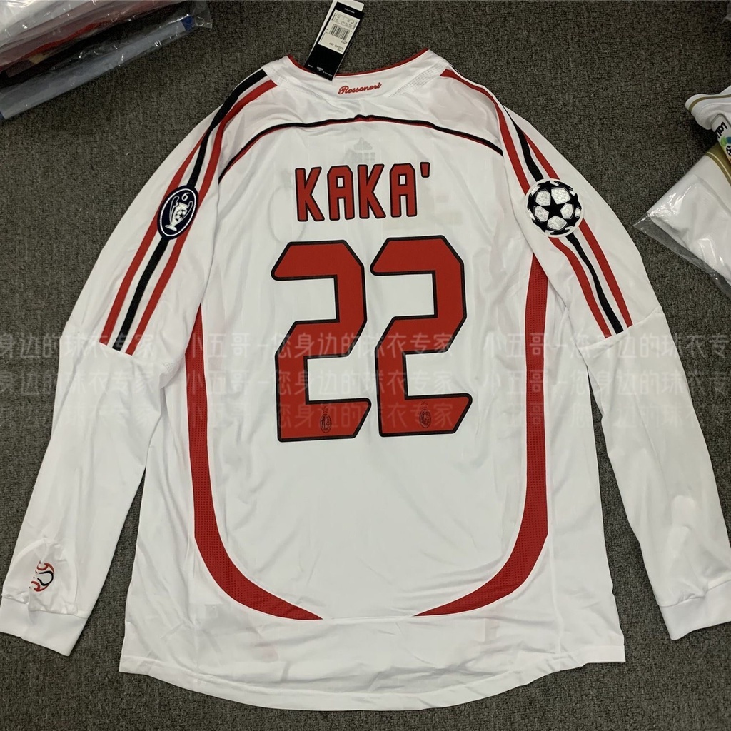 Áo Thun Bóng Đá Dài Tay Phong Cách retro 06-07 ac milan