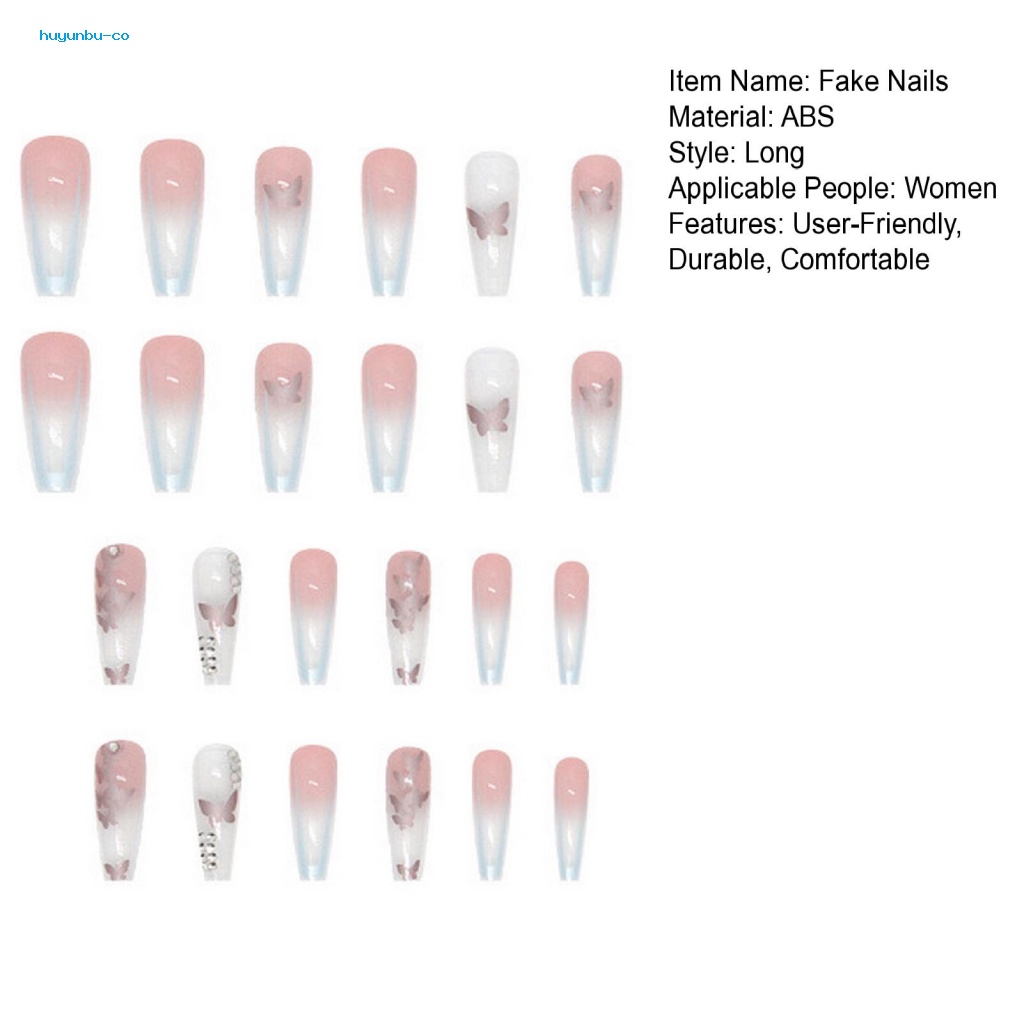 Huyunbu Móng Tay Giả Bằng abs Chất Lượng Cao Thoải Mái Cho Nữ