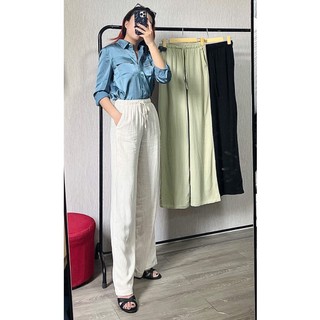 [Ảnh thật] [Có sẵn] Quần Stradivarius linen suông