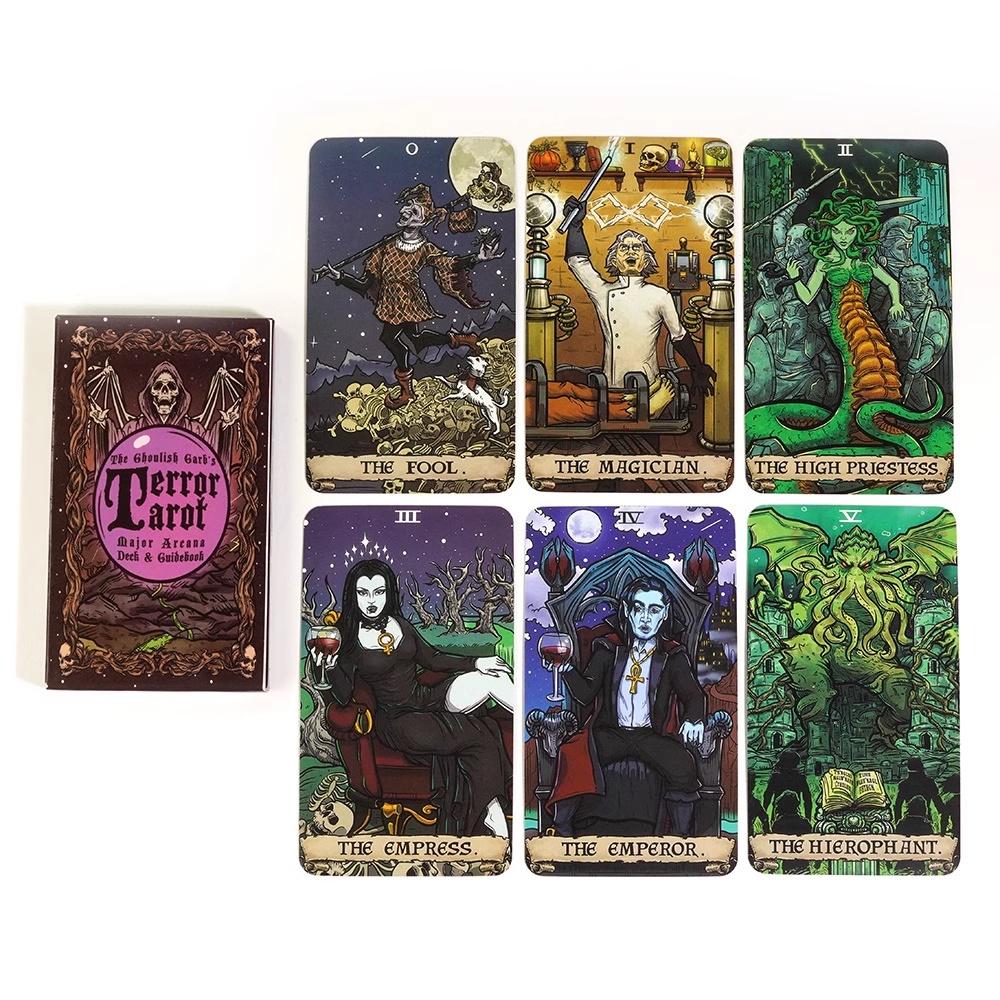 The Ghoulish Garb Terror Tarot - 22 Card Major Arcana Tarot
