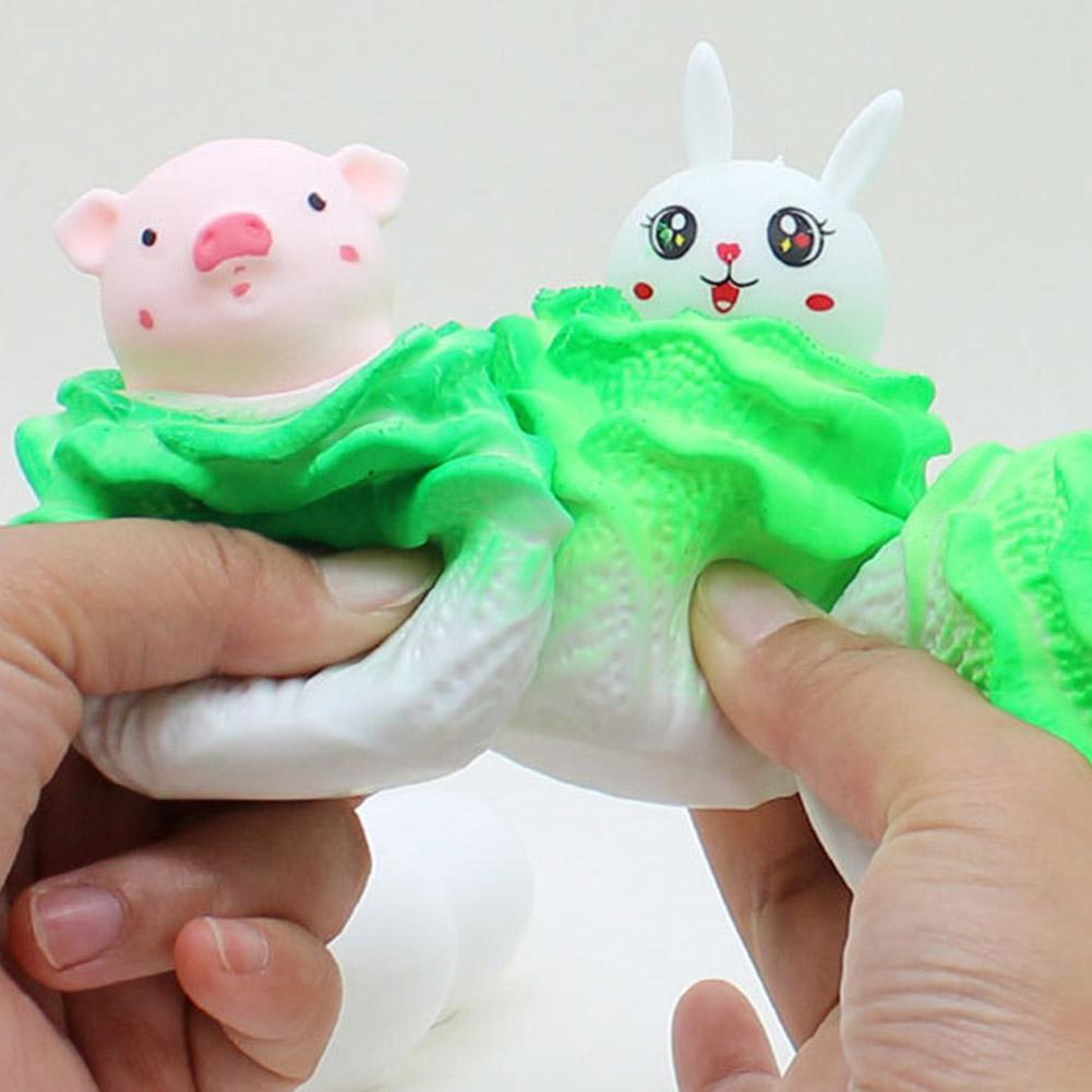 Cabbage Đồ Chơi Bóp Xả Stress Hình Con Heo Thỏ Mềm Mại Dễ Thương h6o7