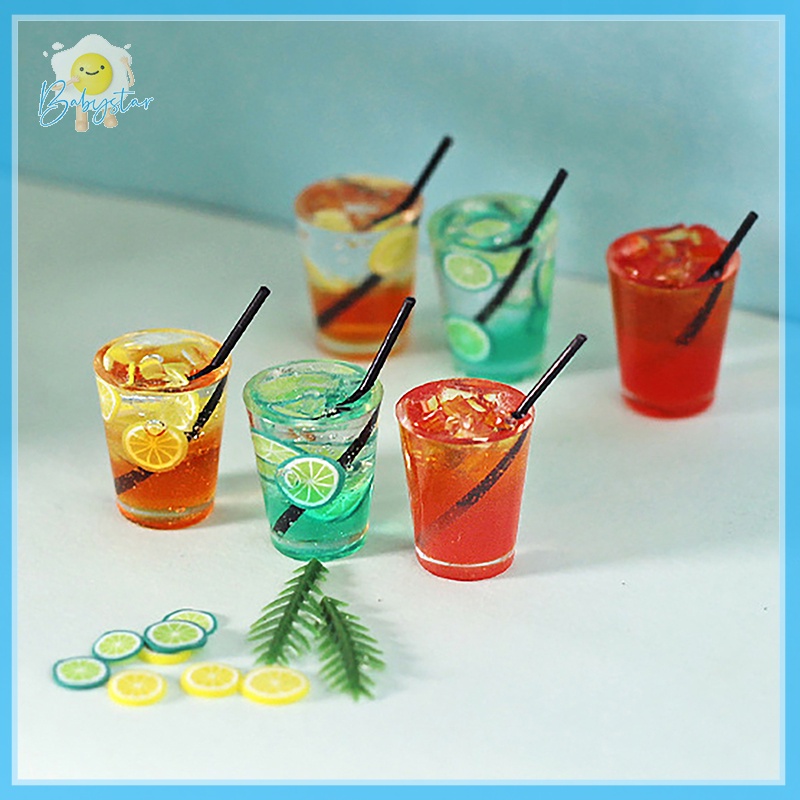Mô Hình Ly cocktail Mini Trang Trí Nhà Búp Bê 1: 6 / 1: 12 Mới