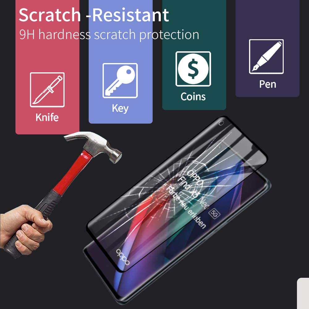 Kính Cường Lực Chống Bám Vân Tay hd Cho oppo find x3 pro x3 neo x3lite x5 pro