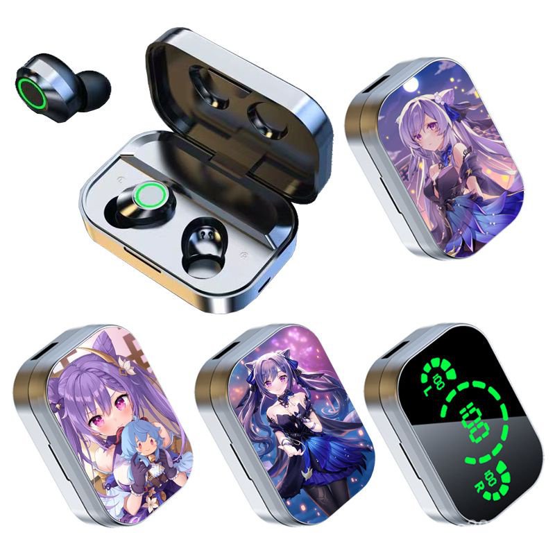 ★Genshin Impact★Tai Nghe Nhét Tai Không Dây Kết Nối bluetooth Chơi game