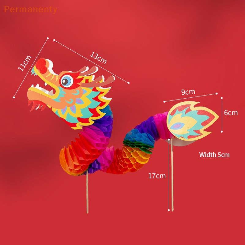 Lồng Đèn Giấy Treo Trang Trí Năm Mới Hình Rồng 3d Kiểu Trung Hoa