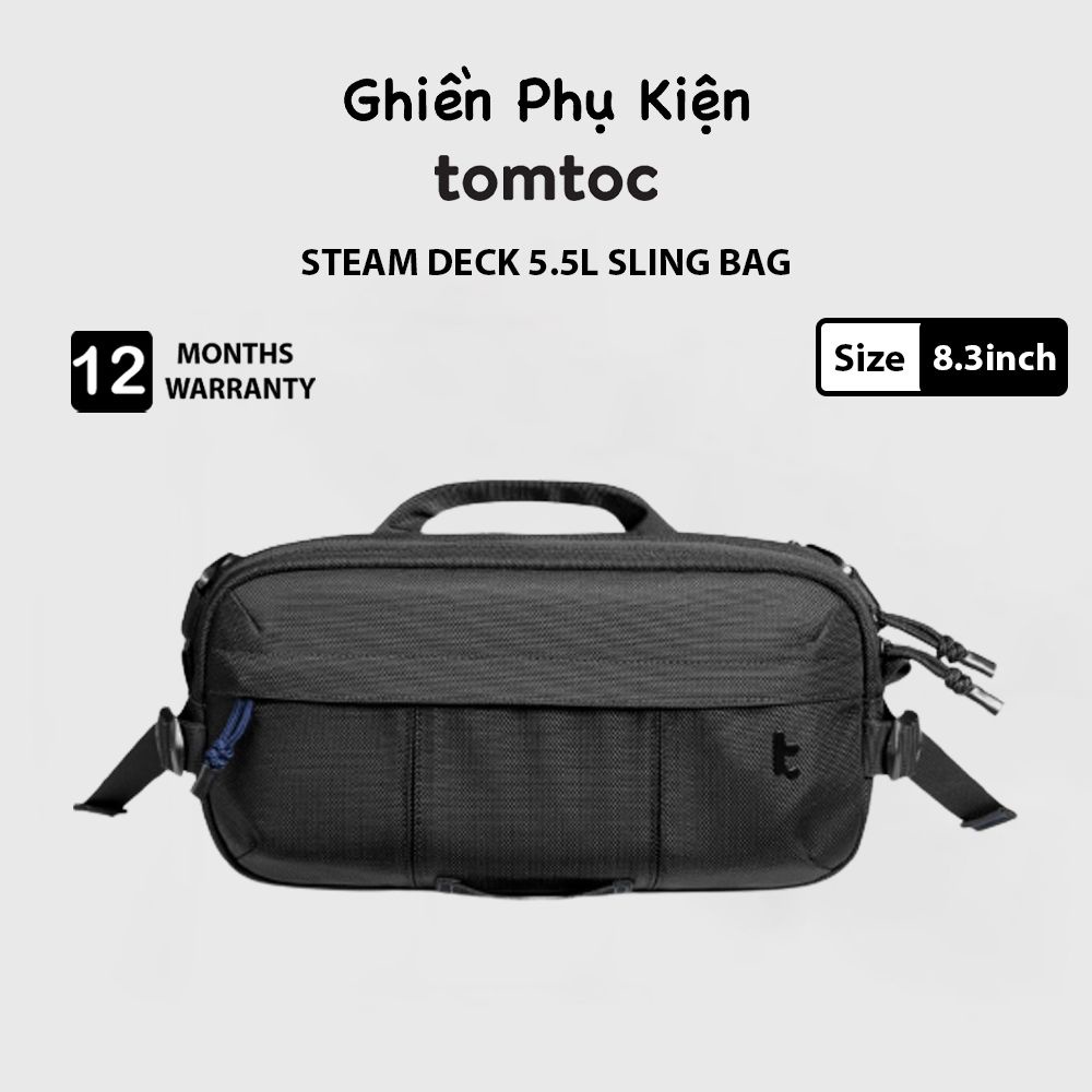 Túi Đeo Chéo Tomtoc USA Wander Steam Deck Rog Ally Daily Sling Black T26S1D1 - Hàng chính hãng