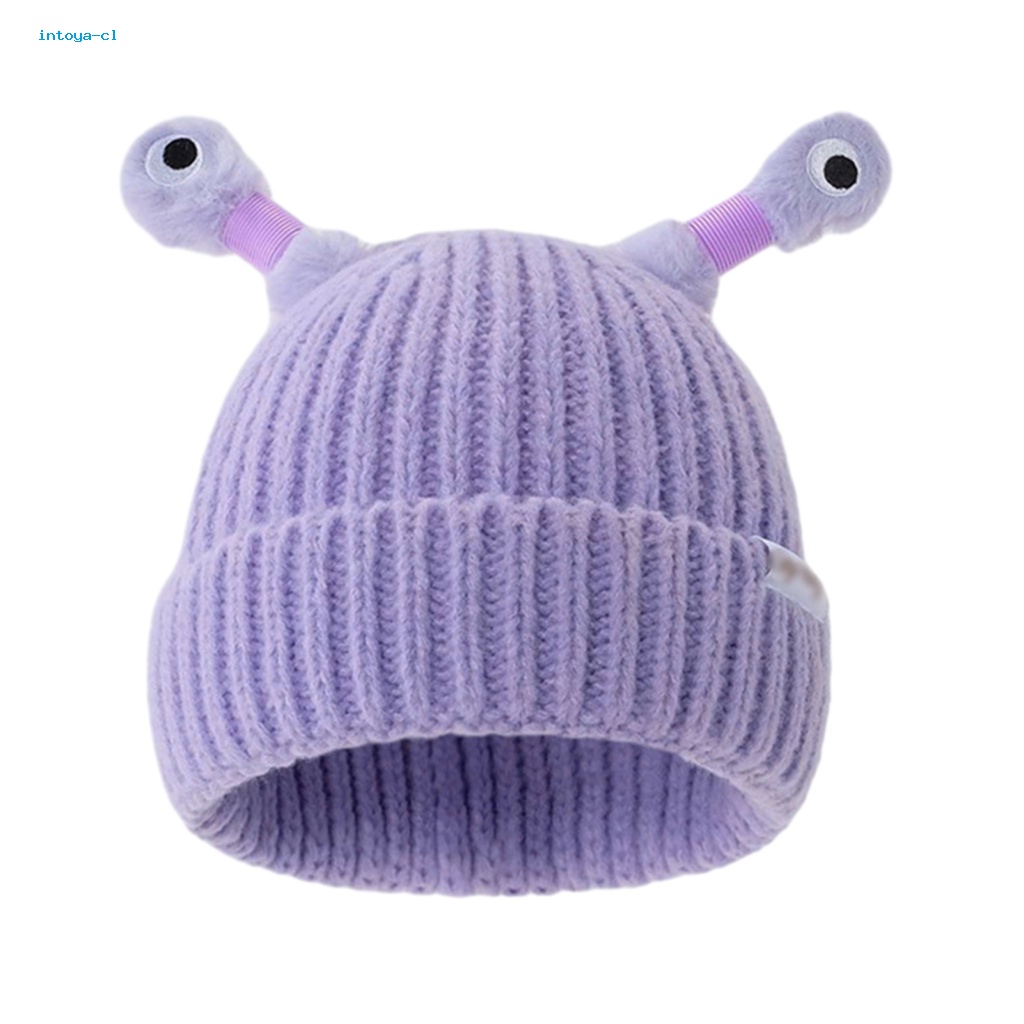Intoya Mũ Len beanie Dệt Kim Có Đèn led Phát Sáng Kiểu Hoạt Hình Vui Nhộn Chống Mài Mòn Giữ Ấm Mùa Đông Nam Á Á Ánh Sáng Yêu Thích Của Người Mua Sắm