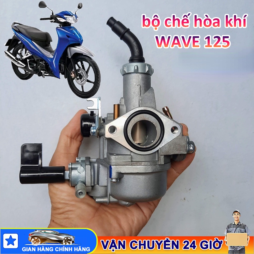 bộ chế hòa khí WAVE 125, bộ chế hòa khí xe máy, Bộ Chế Hòa Khí Mini Núi Xe Máy, Honda xe Keihin bình xăng