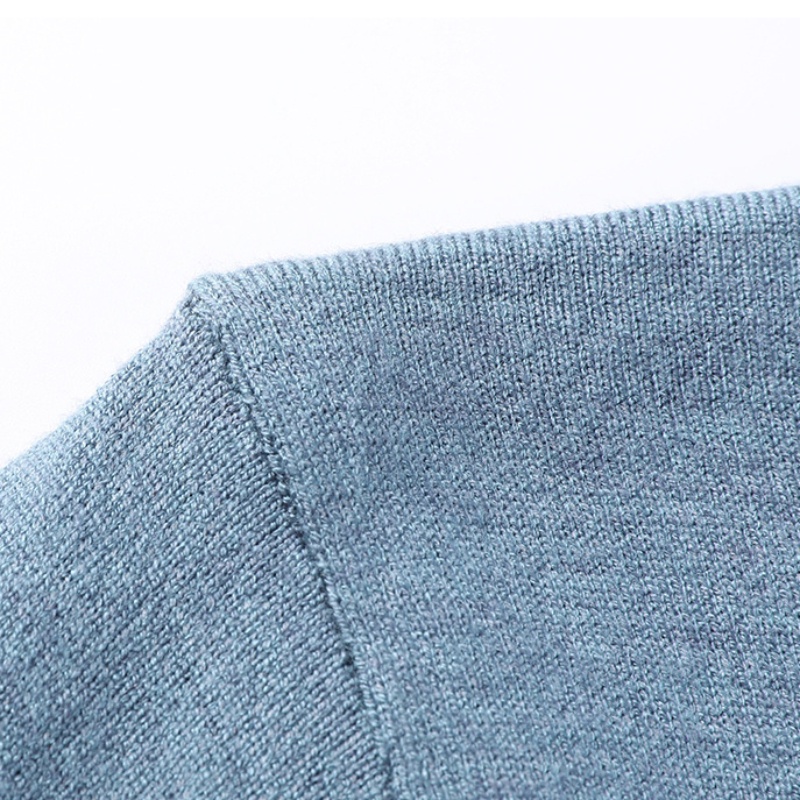 Áo sweater Dệt Kim Tay Dài Cổ Tròn Dáng Rộng Giữ Ấm Màu Sắc Đơn Giản Thời Trang Cho Nam