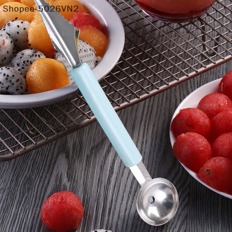 Dao Cạo Trái Cây Hai Đầu Bằng Thép Không Gỉ Dạng Lượn Sóng