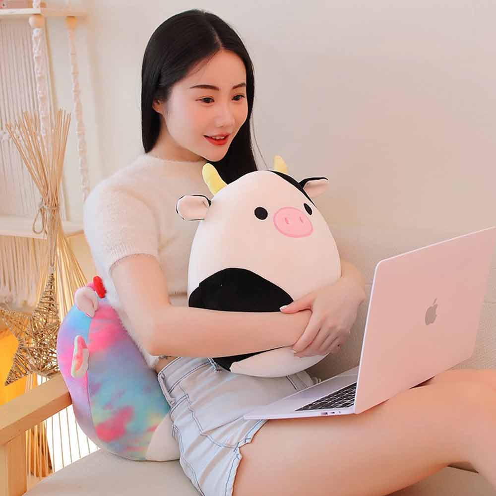 Newest Squishmallows 35CM Cow Plush Toy Cute Stuffed Animals Ultrasoft Plush Doll Kellytoy Plush