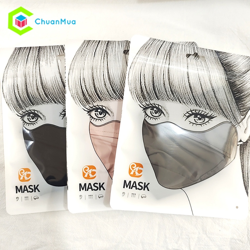 Khẩu Trang Dây Đeo Rút Co Giãn Hàng Nhập Khẩu Chống UV Vải Thun Lạnh Cao Cấp Unisex Fashion Masks