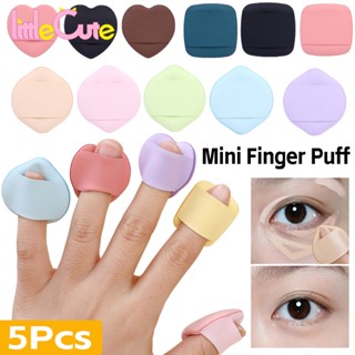  Set 5 Mút Trang Điểm mini Đeo Ngón Tay   Khô   Ướt Tiện Lợi 