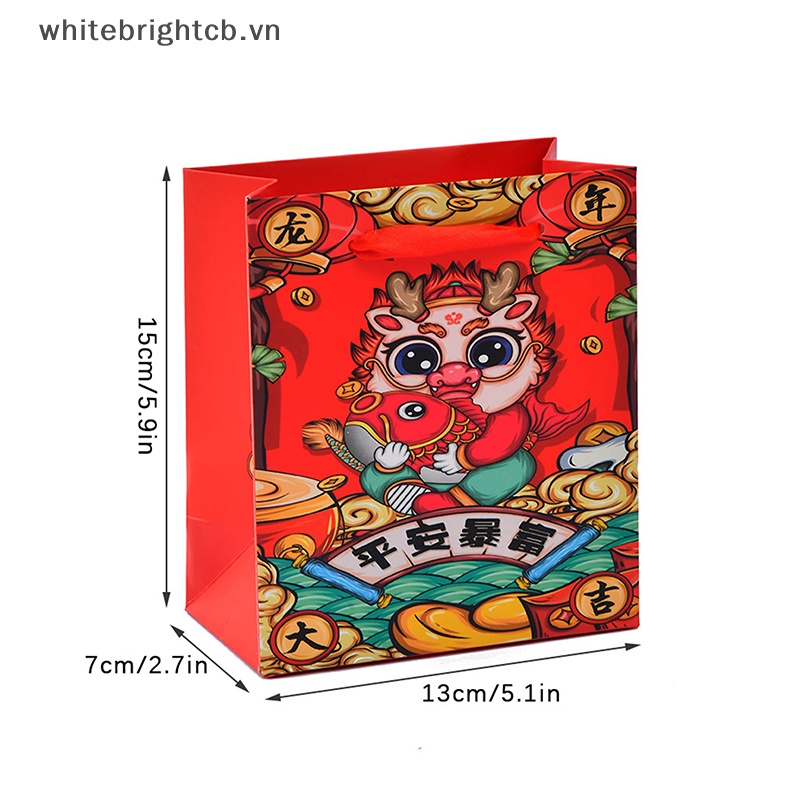 / / Cny Trang Trí / / Túi Gói Kẹo Quà Tặng Năm Con Rồng Phong Cách Trung Hoa gifg Có Tay Cầm Cho Bữa Tiệc.