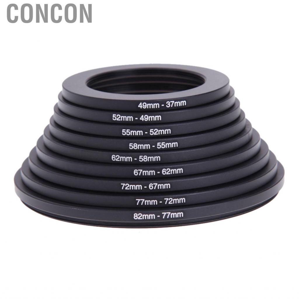 Concon 18 Piece Filter Ring Adapter Set All Metal Camera Lens Kit