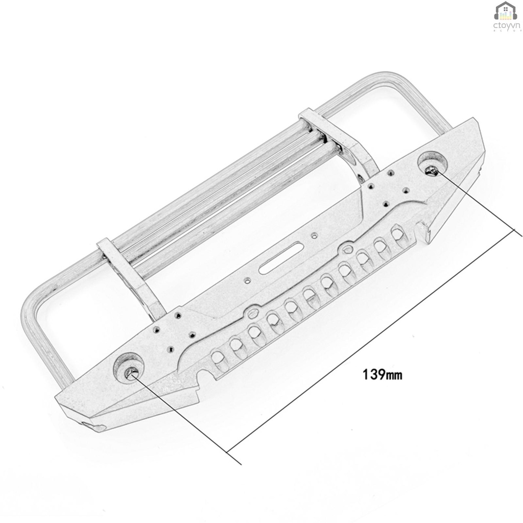 Bộ Cản Trước Bằng Hợp Kim Nhôm Cho Xe Hơi Điều Khiển Từ Xa trx4 axial scx10 90046 scx10 iii axi03007 axi03003 1 / 10
