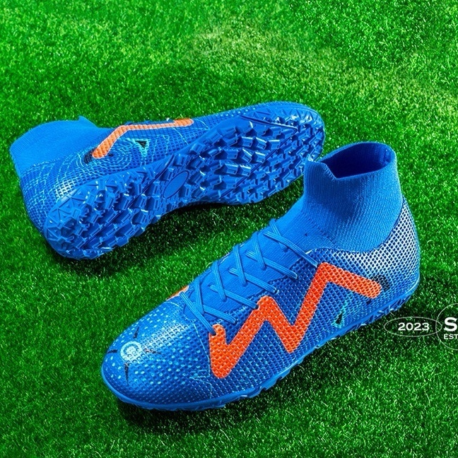 Giày bóng đá cỏ nhân tạo PM Ultra cao cổ, giày đá banh cỏ nhân tạo nam đã khâu đế - 2EVSHOP