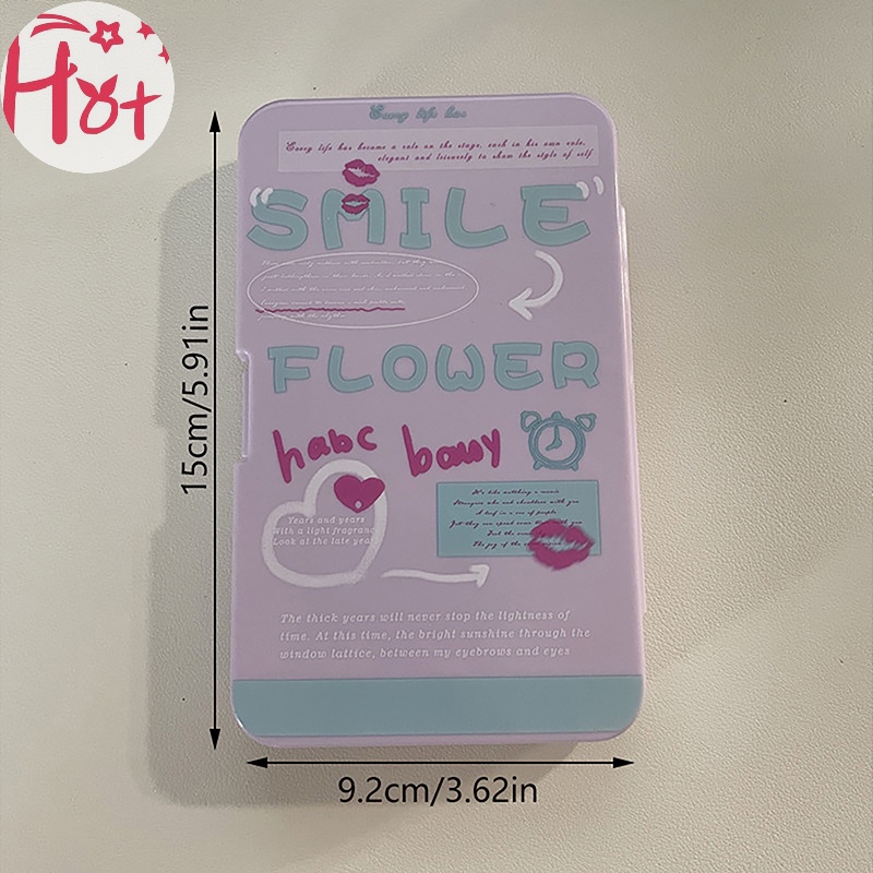 Jr Hộp Đựng Kính Áp Tròng In Chữ Đơn Giản Sáng Tạo