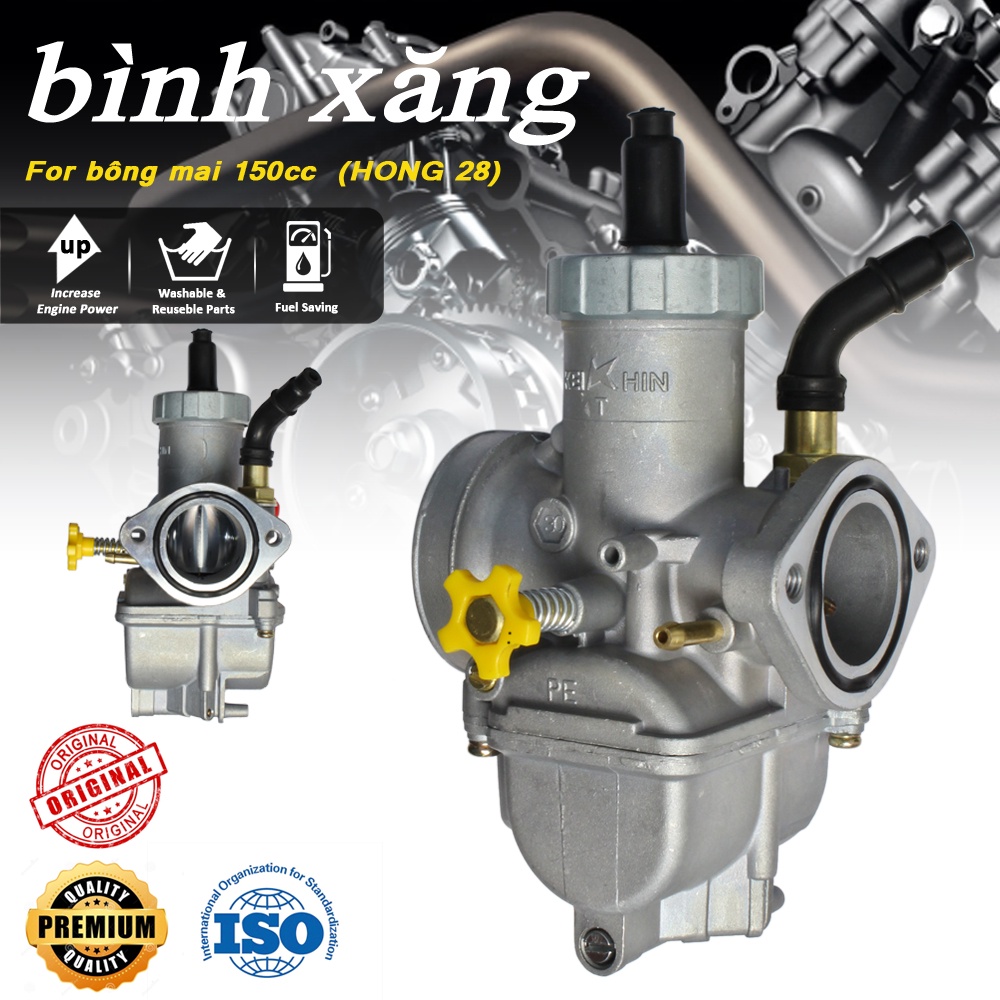 Bình xăng con bông mai 150cc  rẻ còn mạnh keihin CON BÔNG MAI CO THÁP SẴN