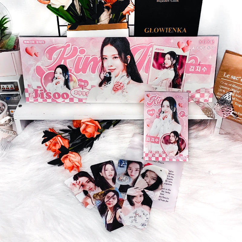 Bp JENNIE JISOO ROSE Quạt Buổi Hòa Nhạc Hỗ Trợ Tay Biểu Ngữ 6 Bưu Thiếp Ảnh Lomo Thẻ Áp Phích KPOP