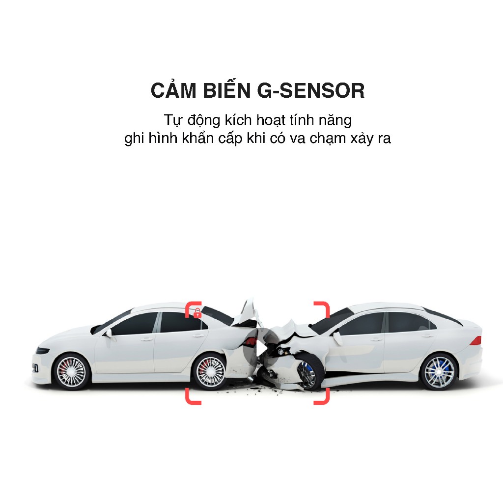 Bộ đôi camera hành trình Botslab G500H 360 Dash Cam | cam 3K+720P | tích hợp GPS | cảm biến G-Sensor | bảo hành 24 thá