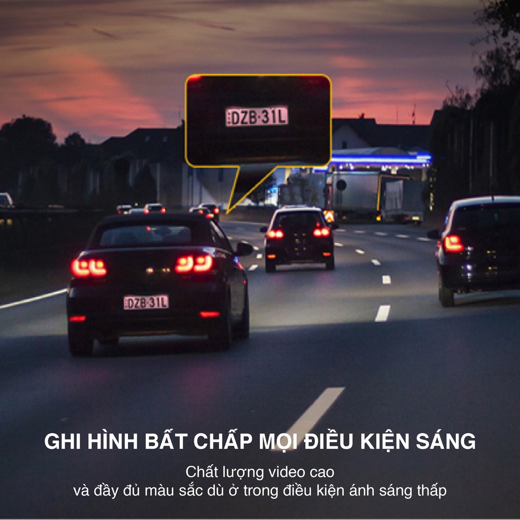 Bộ đôi camera hành trình Botslab G500H 360 Dash Cam | cam 3K+720P | tích hợp GPS | cảm biến G-Sensor | bảo hành 24 thá