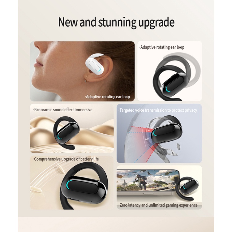 Ows Tai Nghe Thể Thao bluetooth Không Dây Có Thể Điều Chỉnh Âm Thanh bass