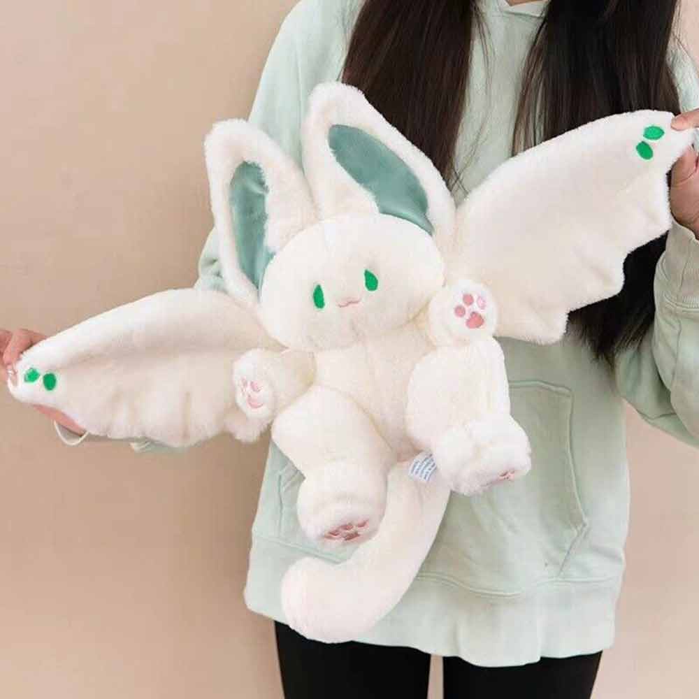 Bat Rabbit Stuffed Doll, 35/45CM Bat Bunny Plush Toy, Cute Bat Rabbit Cartoon Flying for Party Decor
