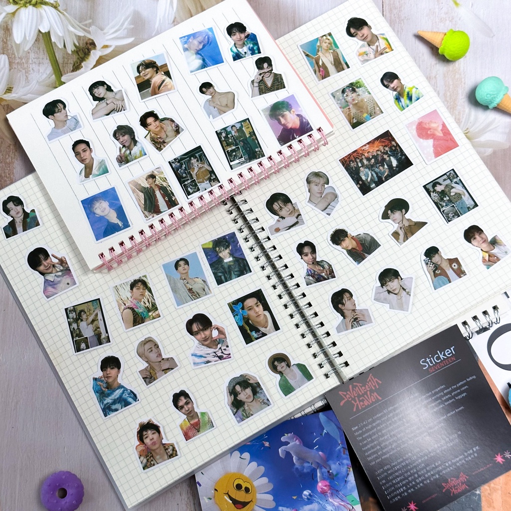 Set 50-107 sticker In Hình Nhóm Nhạc seventeen