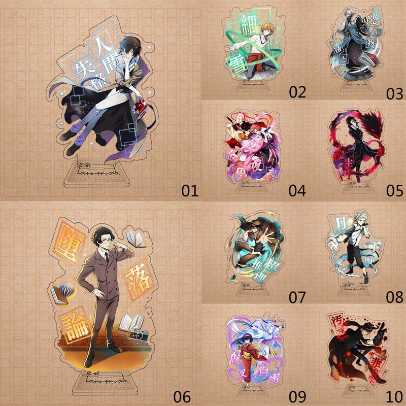 Giá đỡ gắn bảng hình nhân vật Bungou Stray Dogs Dazai Osamu bằng acrylic