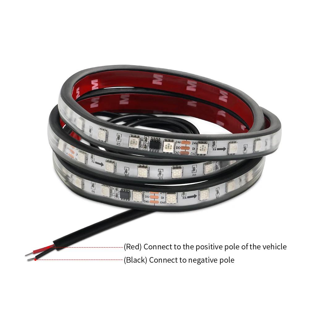Dây Đèn led rgb 12v / 24v 1.2m 1.8m 2m 2.4m Cho Xe Tải