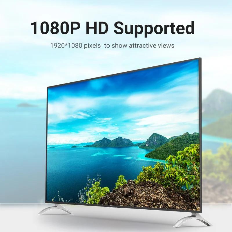 Vention Dây Cáp vga Sang vga 1080p 1m 1.5m 5m 10m 20m 15 pin Cho Máy Chiếu / Màn Hình / Máy Chiếu / Máy Tính
