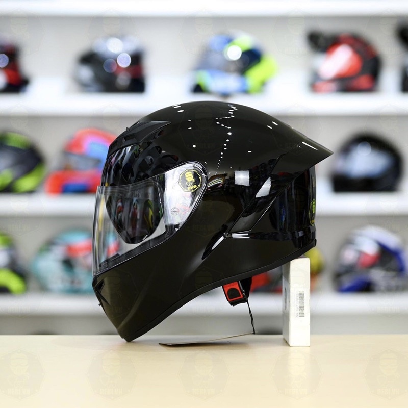 Mũ nón bảo hiểm Fullface Royal M266 2 kính chính hãng cao cấp đen trơn bóng nhám mờ tem bảo hành moto phượt trùm đầu