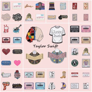 Set 4 Huy Hiệu Cài Áo Kim Loại Hình Ca Sĩ taylor swift