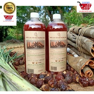 Nước lau sàn Quế Quảng Ngãi 1000ml xua đuổi côn trùng,100% nguyên liệu tự nhiên, An toàn cho da em bé