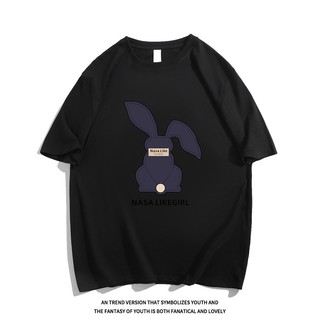Áo thun nữ form rộng 100% cotton cổ tròn in basic