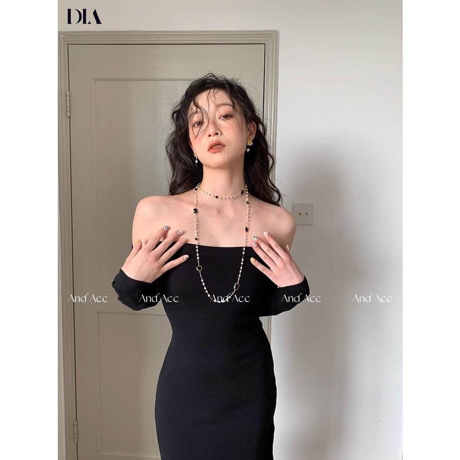 Dây Chuyền Dài Nhiều Lớp Đính Ngọc Trai zircon Thời Trang Dành Cho Nữ