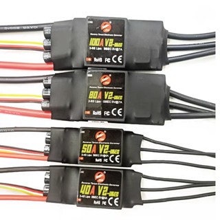 Thiết Bị Điều Khiển Tốc Độ Không Chổi Than 2-6s 40a 50a 80a 100a esc Cho Mô Hình Máy Bay Điều Khiển Từ Xa fpv rc