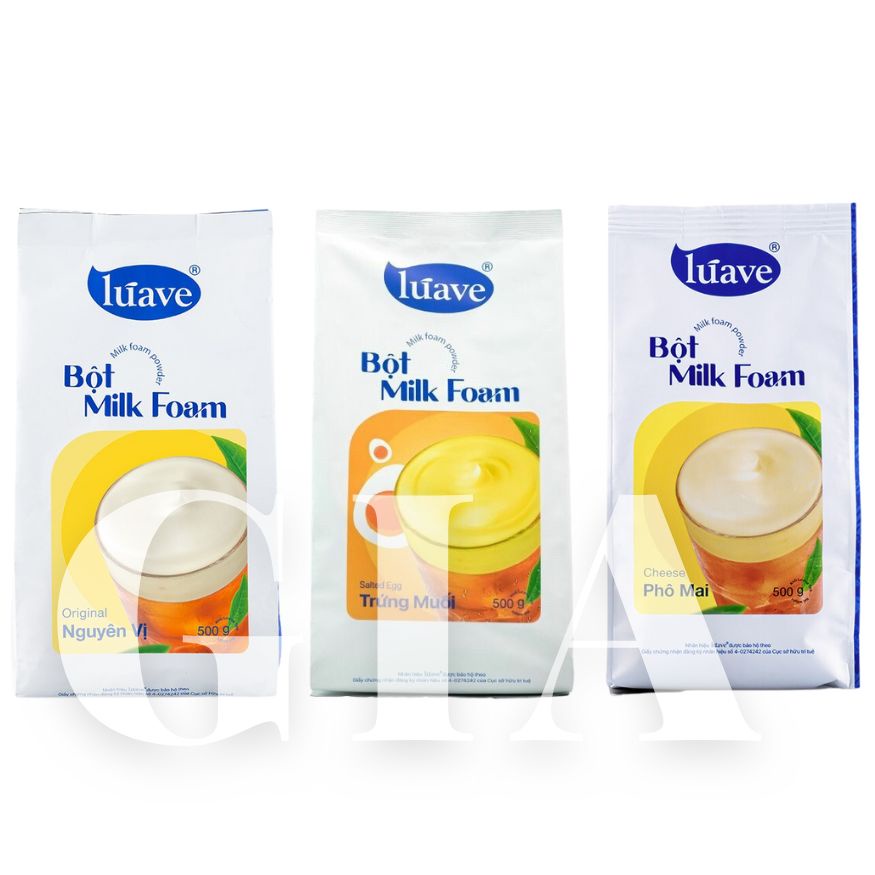 Bột milk foam Luave gói 500g (3 vị)