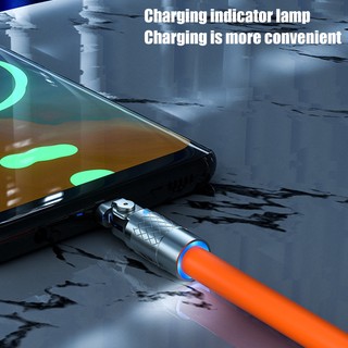 Dây Cáp Sạc Nhanh 120W 6A 180 Độ Cổng USB Type C Cho Ios Android