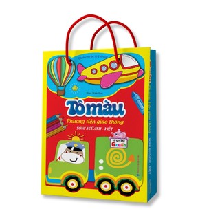 Sách - Túi Tô màu phương tiện giao thông trọn bộ 6 cuốn - tái bản -Minh Thắng book